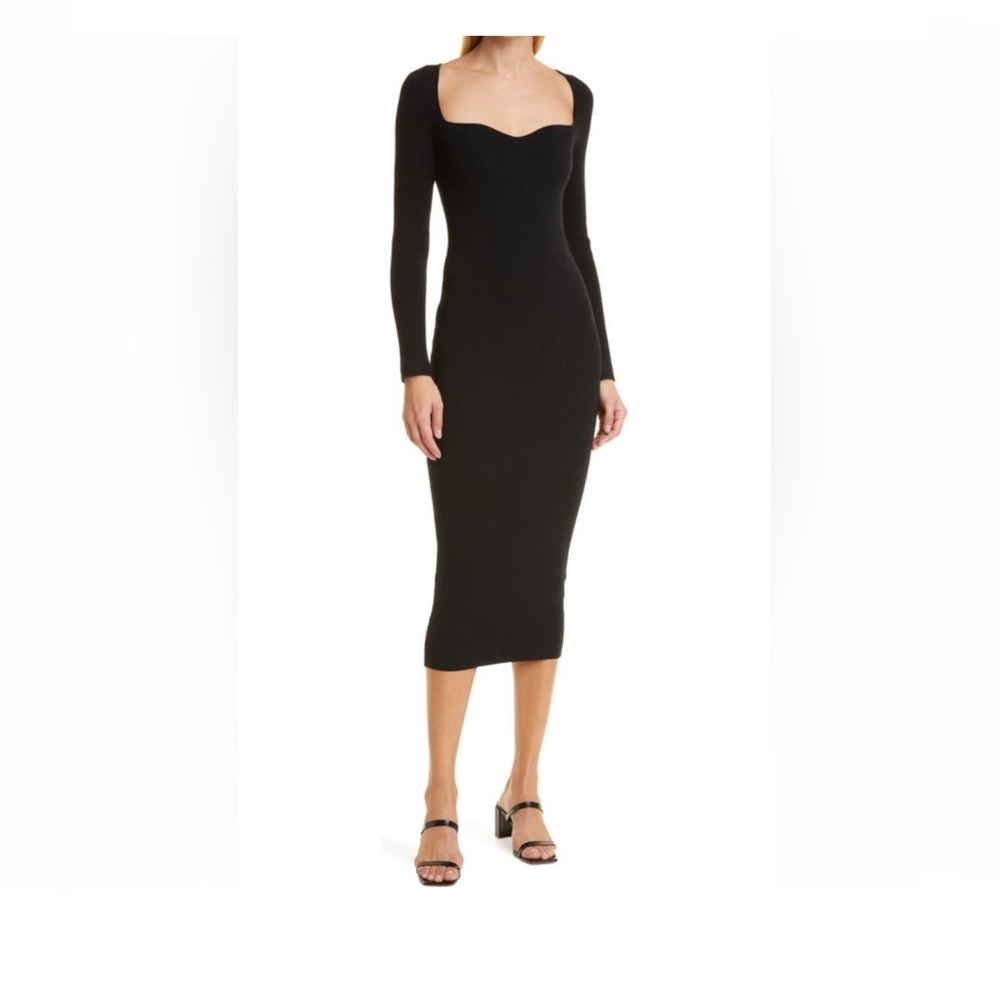Chic Black Long Sleeve Dress
